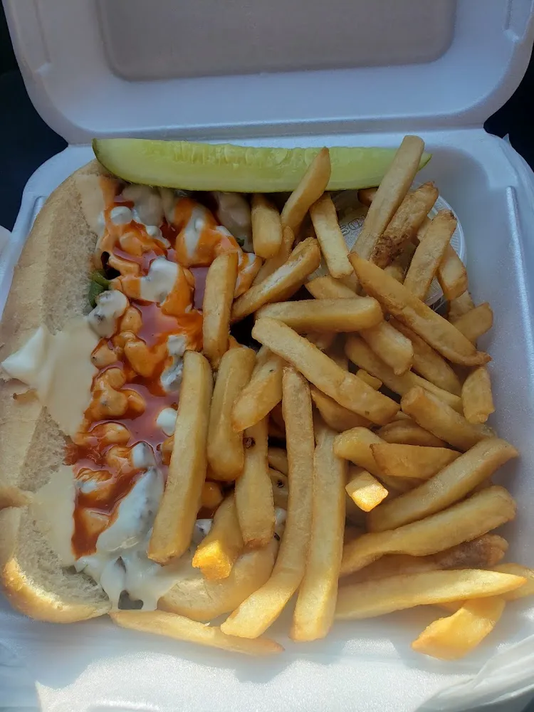 Steak Sandwich with Hot Sauce